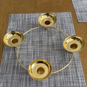 Home Interiors Gold Four-Arm Candle Ring